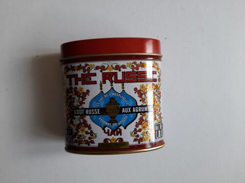 Boite Thé Russe Vide 8,5 Cm * 4 Cm