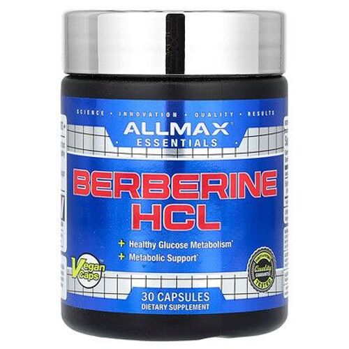 Allmax, Essentials, Chlorhydrate De Berbérine, 30 Capsules Vegan 