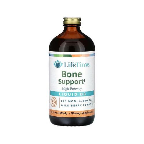 LifeTime Vitamins, Liquide D3, haute efficacité, baies sauvages, 100 µg (4 000 UI), 480 ml