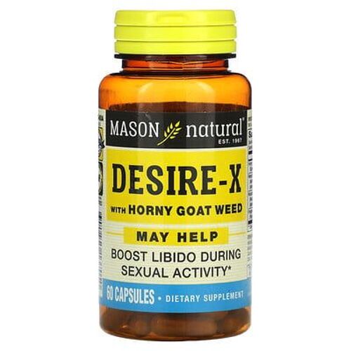 Mason Natural, Desire-X Avec L'herbe Cornée De Chèvre, 60 Capsules 