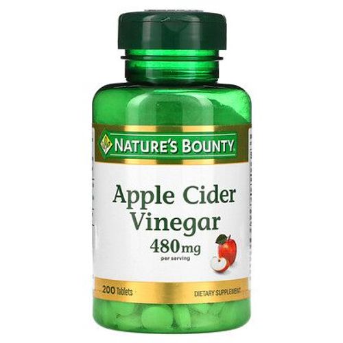 Nature's Bounty, Vinaigre De Cidre De Pomme, 480 Mg, 200 Comprimés (240 Mg Par Comprimé)