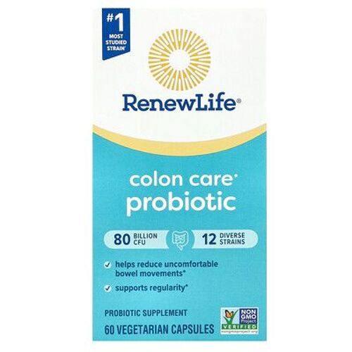 Renew Life, Ultimate Flora, Probiotique Pour Le Soin Du Côlon, 80 Milliards D'ufc, 60 Capsules Végétariennes 