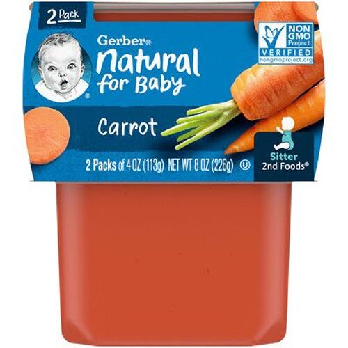 Gerber, Carotte, 2 sachets, 113 g chacun