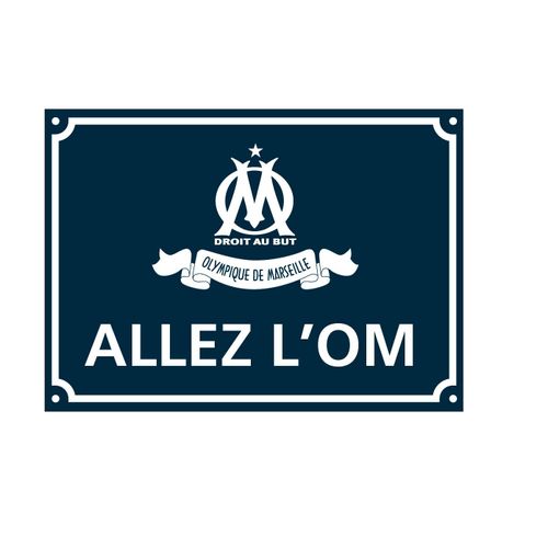 Plaque De Rue Olympique De Marseille Droit Au But