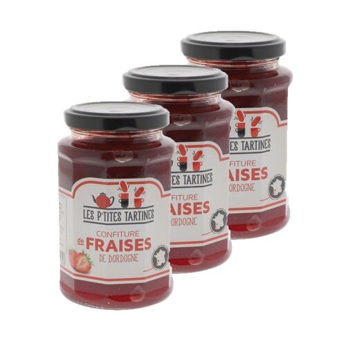 Lot 3x Confiture De Fraises De Dordogne - Pot 315g