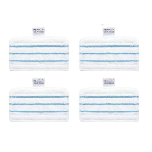 Lot de 4 Lingettes Microfibres de Rechange pour les Balais Vapeur Black+Decker FSM1610 (Alternative à FSMP20)