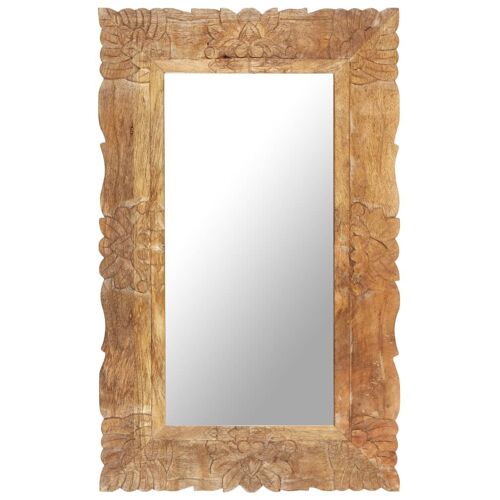 Vidaxl Miroir 80x50 Cm Bois De Manguier Massif