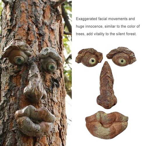 Arbre de vieil homme, décoration gothique, personnalité porte-bonheur créative réaliste, ornement Adorable, artisanat exquis