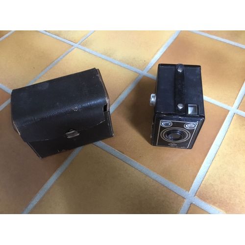 ANCIEN APPAREIL PHOTO AGFA BOX ANNES 30 AVEC BOITIER A RECOLER