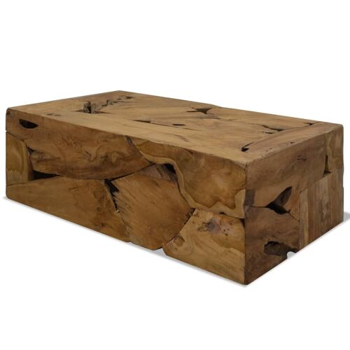 Table basse 90x50x30 cm Teck véritable Marron - vidaXL