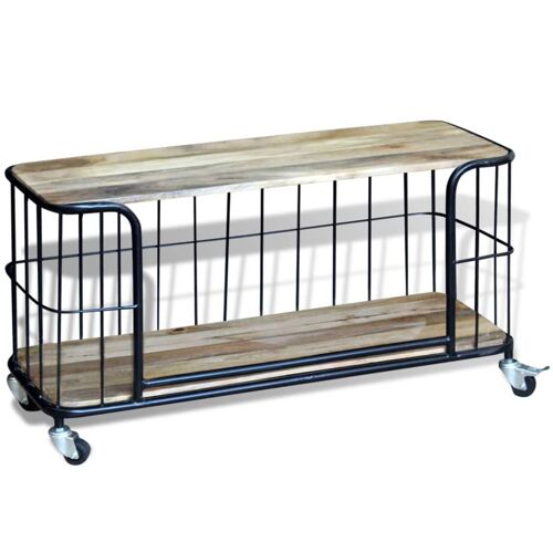 Prolenta Premium - Meuble TV 100 x 40 x 45 cm Bois de manguier massif