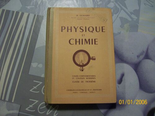 Physique Et Chimie Cours Complementaires Et Colleges Modernes Classe De Troisieme