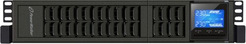 PowerWalker VFI 3000 CRS - Onduleur (montable sur rack / externe) - 2400 Watt - 3000 VA - pas de batterie - RS-232, USB - connecteurs de sortie : 4 - 2U - 19