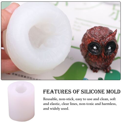 Moule À Bougie En Silicone Bricolage, Moules En Plâtre, Accessoire D'artisanat Pour Les Zones, Artisan Professionnel Fait Maison, Mignon, Ci-Après Les