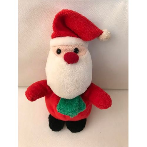 Peluche Doudou Père Noel Gros Nez Rouge Maxita 17 Cm
