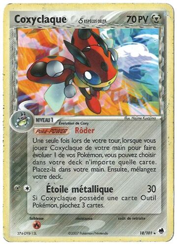 Carte Pokémon - Coxyclaque 18/101 - Ex Iles Des Dragons Fr