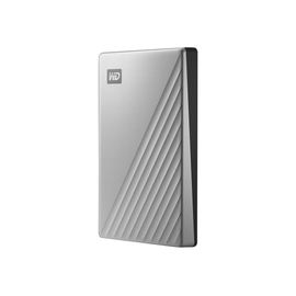 WD My Passport Ultra WDBC3C0020BSL - Disque dur - chiffré - 2 To - externe (portable) - USB 3.0 (USB-C connecteur) - AES 256 bits - argent