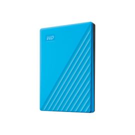 WD My Passport WDBYVG0020BBL - Disque dur - chiffré - 2 To - externe (portable) - USB 3.2 Gen 1 - AES 256 bits - bleu