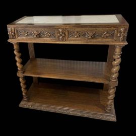 Console Desserte Henri Ii Circa 1900 Marron