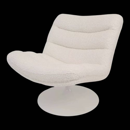 Fauteuil Lounge 975 De Geoffrey Harcourt Pour Artifort Annes 1960 Blanc