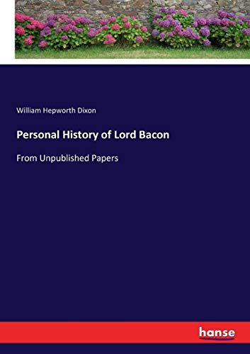 Personal History Of Lord Bacon