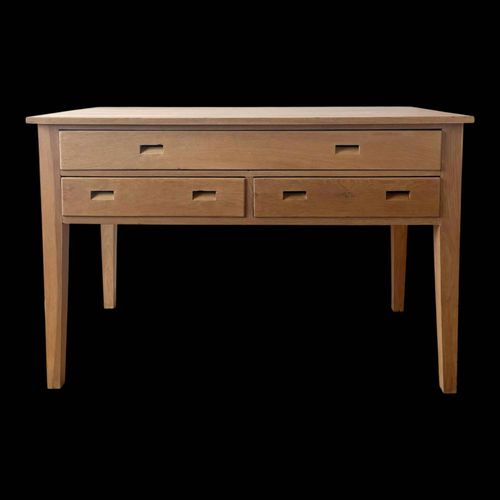 Meuble De Mtier Grande Table En Chne Ancienne De Dessinateur Bois
