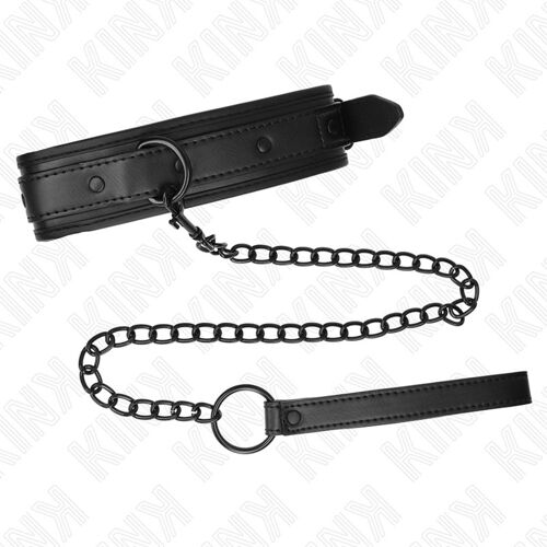 Kink - Neoprene Bondage Collar Model 2 With Belt 78 Cm Adjustable 37.