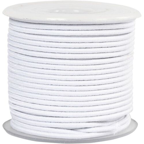 Creativ Company - Elastic White, 25m 410360