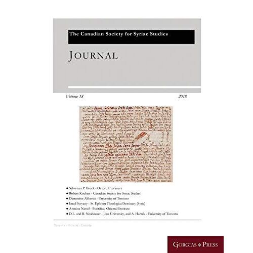 Journal Of The Canadian Society For Syriac Studies 18