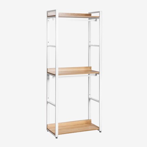 Armoire ouverte en acier et MDF Ariaster NATUREL