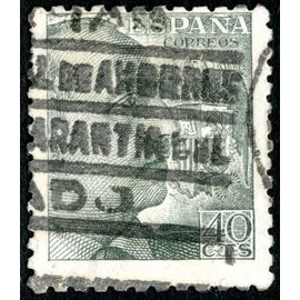 Timbre Oblitéré Espana, Correos, 40 Cts