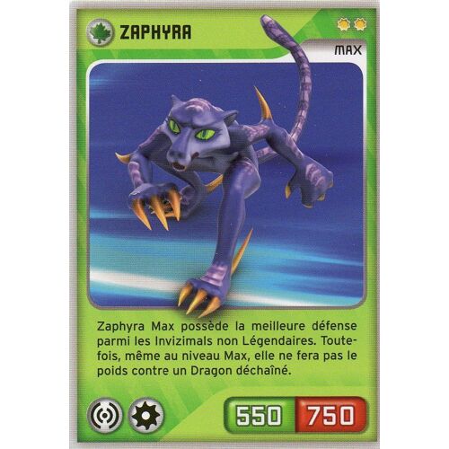 Carte Panini Invizimals Defis Caches Zaphyra N°186