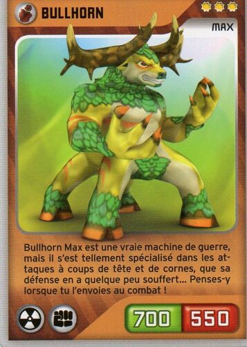 Carte Panini Invizimals Defis Caches Bullhorn N°261