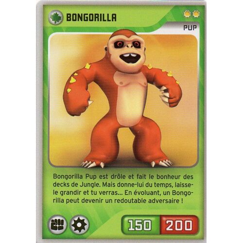 Carte Panini Invizimals Defis Caches Bongorilla N°148