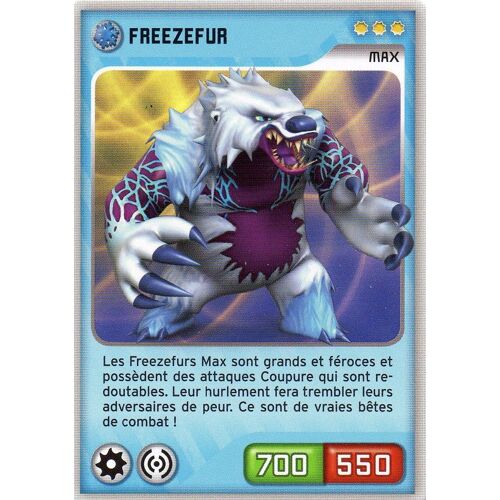 Carte Panini Invizimals Defis Caches Freezefur N° 51