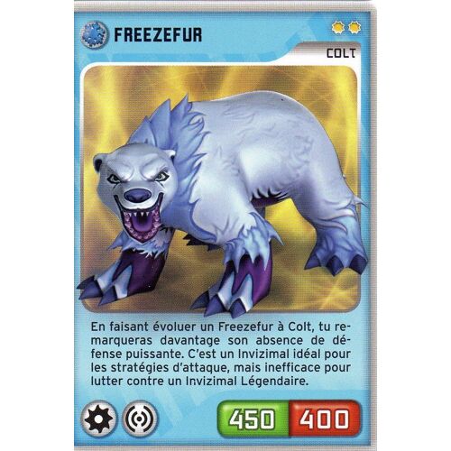 Carte Panini Invizimals Defis Caches Freezefur N°50