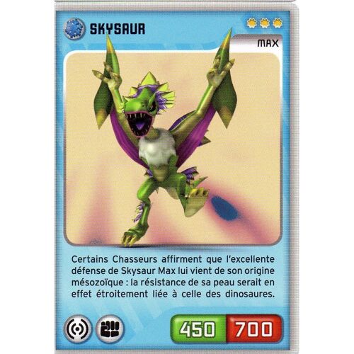 Carte Panini Invizimals Defis Caches Skysaur N°72