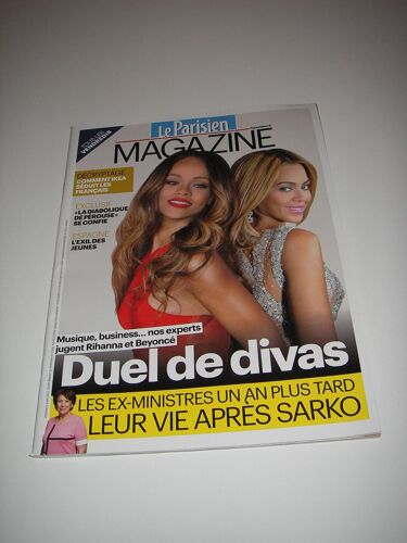 Revue / Le Parisien Magazine Couverture Rihanna Beyoncé Duel De Divas 0
