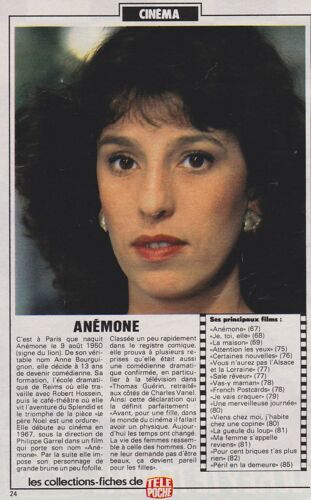 Fiche Tele Poche Cinema "Anémone "