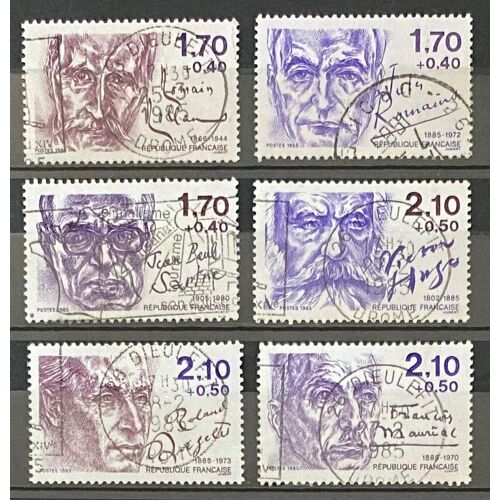 Lot De 6 Timbres Oblitérés France 1985 Y&T N° 2355 À 2360