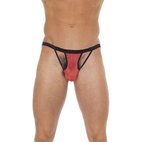 String Homme Minimaliste À Lanières Rouge - Amorable By Rimba