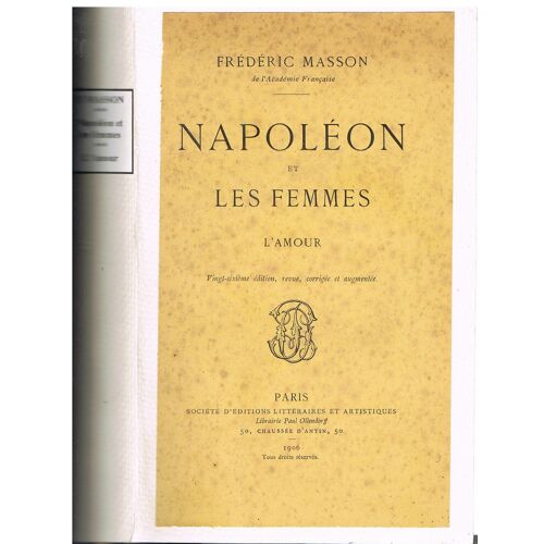 Napoléon Et Les Femmes. L Amour
