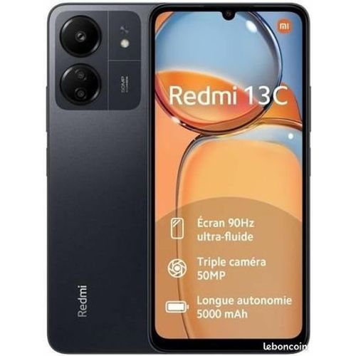 Xiaomi Redmi 13C 256 Go Noir minuit