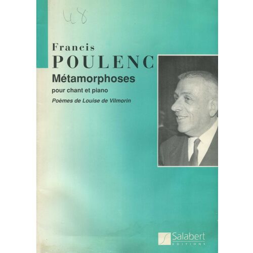 Francis Poulenc Métamophoses Pour Chant Et Piano Vilmorin