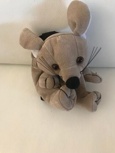Peluche Doudou Souris Souriante Mini Sac Cmp 17 Cm
