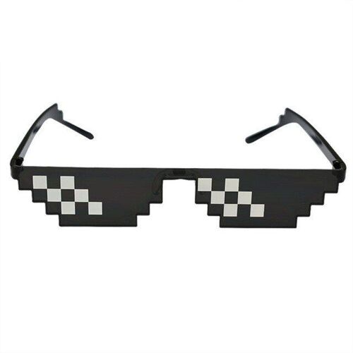 Lunettes De Soleil 8 Bit Thug Life Pixelisées Pour Hommes Et Femmes, De Marque, De Fête, Mosaïque Uv400 Vintage, Lunettes Unisexes, Cadeau