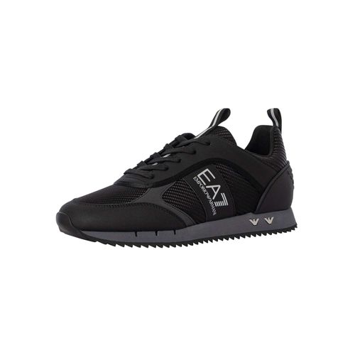 Ea7 Baskets Emblèmes Métalliques Noir