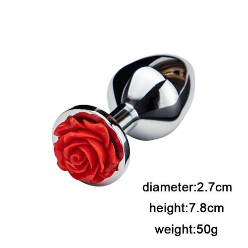 Perle Anale Rose En Acier Inoxydable Pour Femme, Stimulateur, Produits Sexuels, Jouets De Flirt, Jeu Pour Adulte