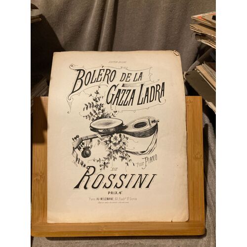 G. Rossini Bolero De La Gazza Ladra Partition Pour Piano Éd. Au Mélomane