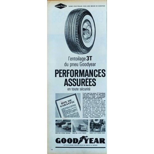 Publicité Papier - Pneu Good Year De 1962